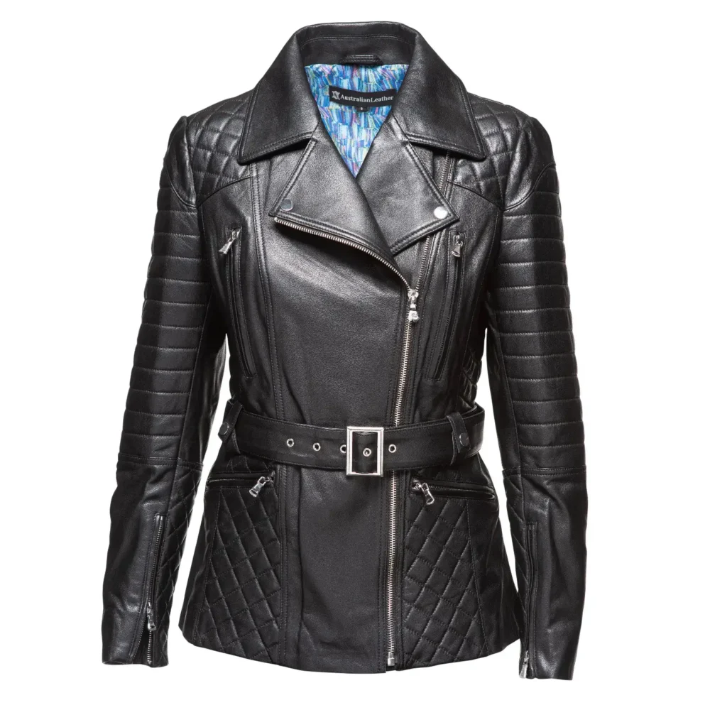 Suzannah Leather Jacket Australian Leather BLACK2