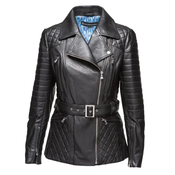 Suzannah Leather Jacket Australian Leather BLACK2