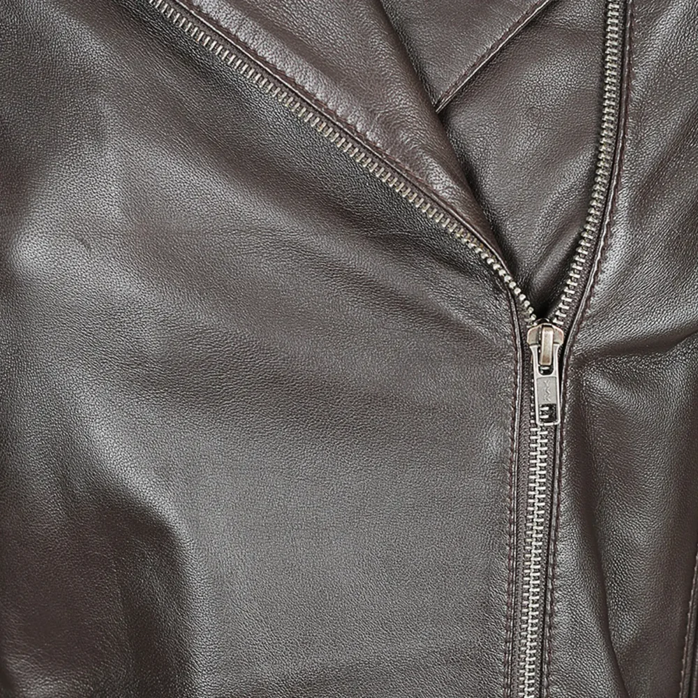 Brenda Ladies Leather Jacket Australian Leather CHOCOLATE 2