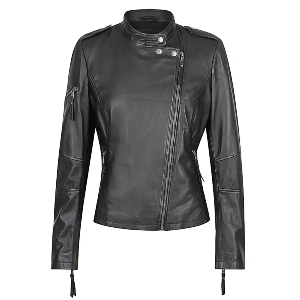 Louise Ladies Leather Jacket Australian Leather BLACK