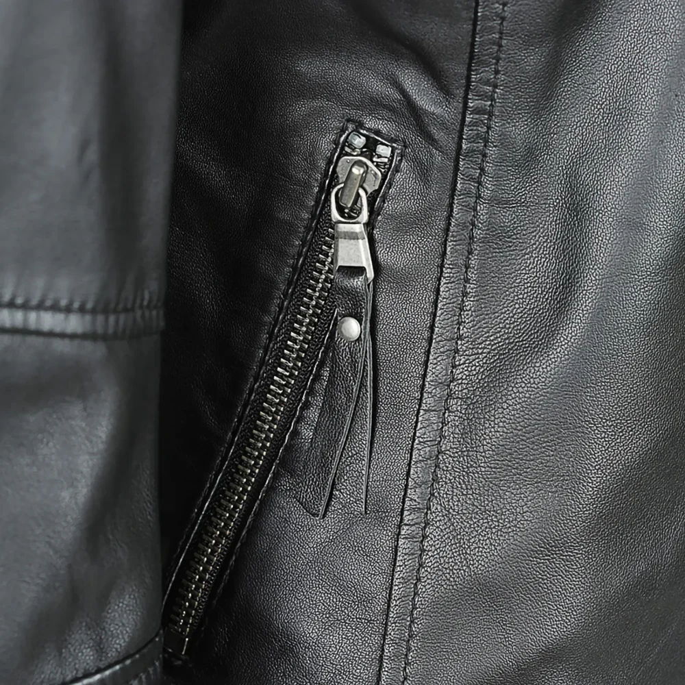 Louise Ladies Leather Jacket Australian Leather BLACK2