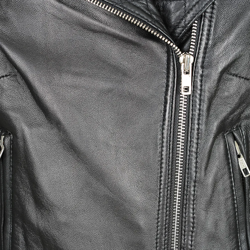 Rebel Ladies Leather Jacket Australian Leather BLACK 2