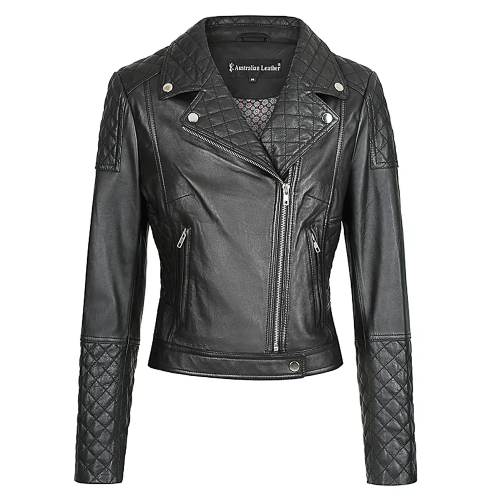 Sharon Leather Jacket Australian Leather BLACK