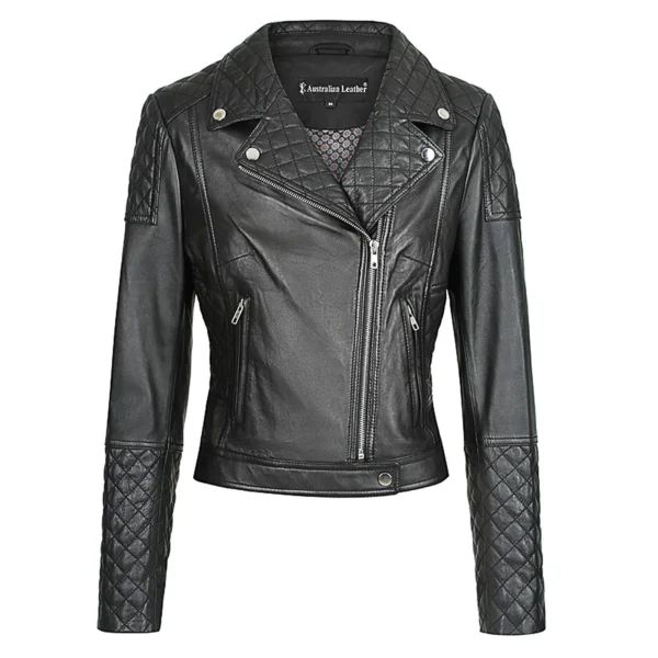 Sharon Leather Jacket Australian Leather BLACK
