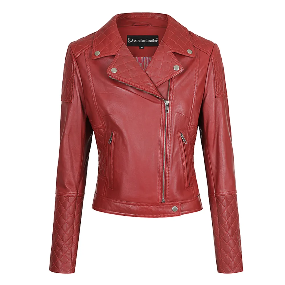 Sharon Leather Jacket Australian Leather RUBY
