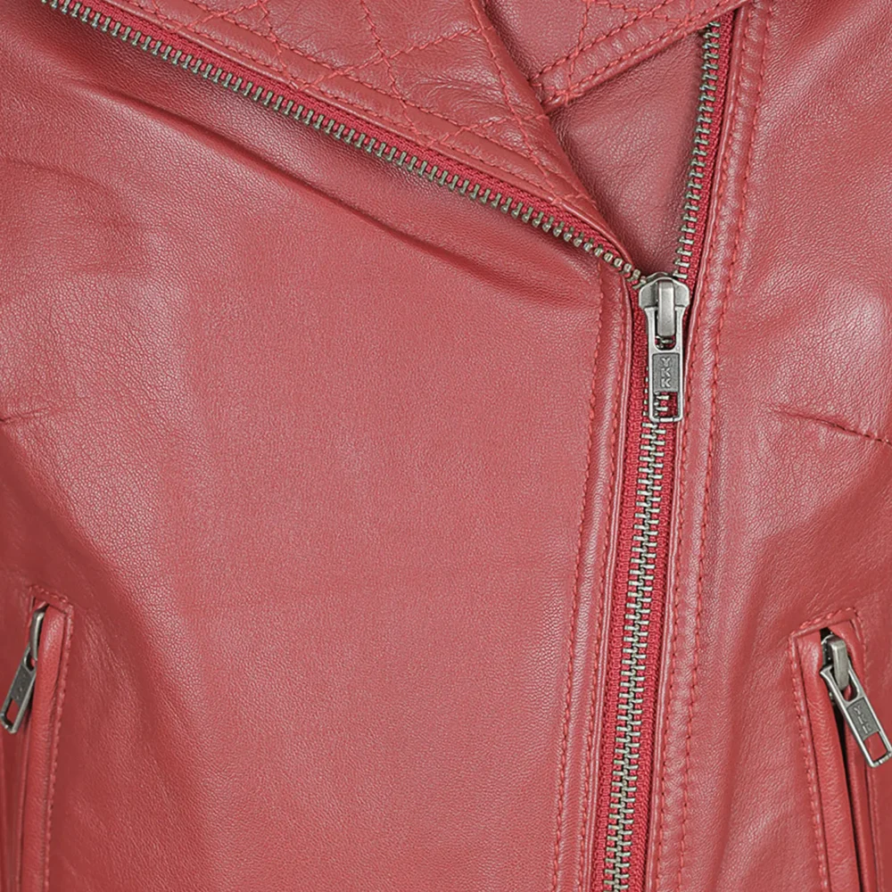 Sharon Leather Jacket Australian Leather RUBY 2
