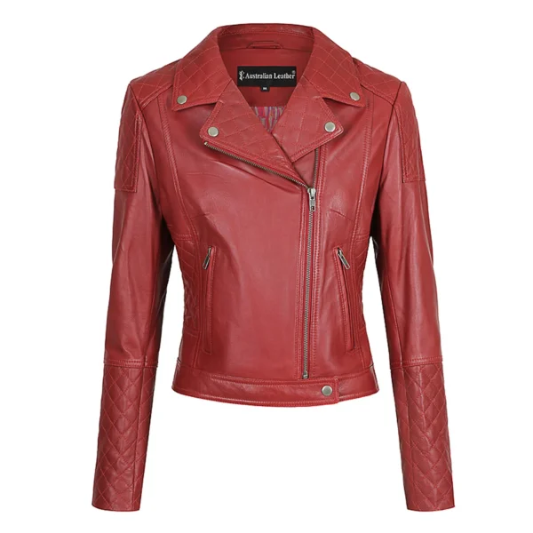 Sharon Leather Jacket Australian Leather RUBY