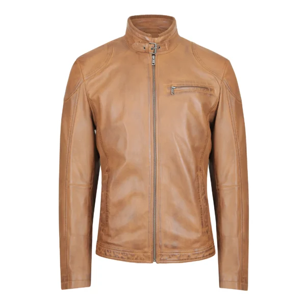 Sheriff Leather Jacket Australian Leather Cognac