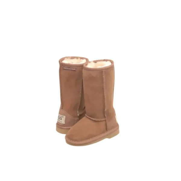 Classic Tall Kids Ugg Boots Premium Double Face Sheepskin Leather Chest