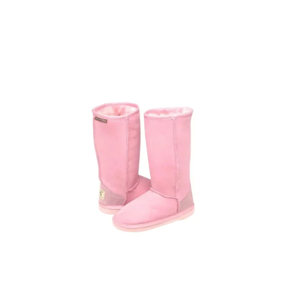 Classic Tall Kids Ugg Boots Premium Double Face Sheepskin Leather O.Pink