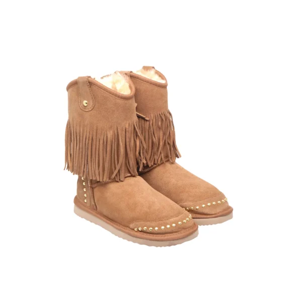 Oxford Ugg Boots Premium Double Face Australian Sheepskin Leather CHESTNUT1
