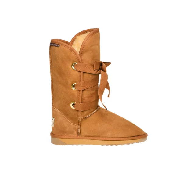Short Roxy Nomad Ugg Boots Australian Leather CHESTNUT