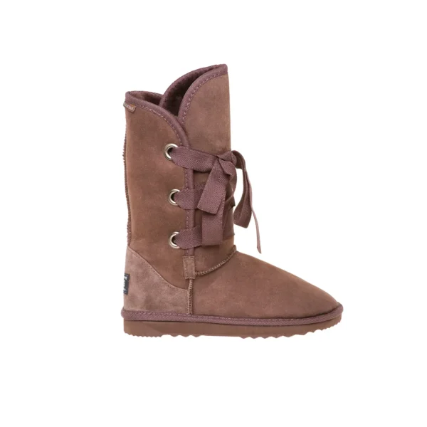 Short Roxy Nomad Ugg Boots Australian Leather CHOCOLATE