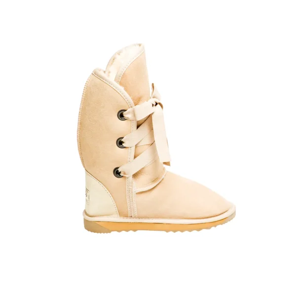 Short Roxy Nomad Ugg Boots Australian Leather NATURAL